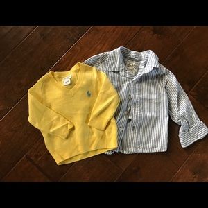 BOTH shirt and sweater